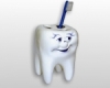 Сувенир-подставка для зубных щеток "Зубик"